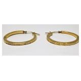 14k gold Earrings, 1.2g, Authentic, Used