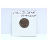 Raer 1863 Indian Head Cent