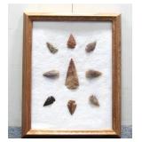 Framed Arrowhead Display