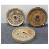 (3) Barbell Weights: 25lbs each