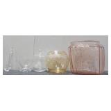 (5) Glassware, Vintage & Delicate, vases, bowls...