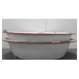 (1) Box of Enamel & Metal Basins, Vintage Gold Pan