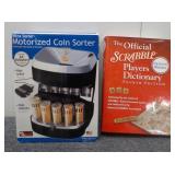 Scrabble Players Dictionary, Motorized Coin Sorter
