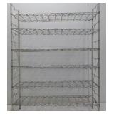 Metalic Frame 6 Shelf 36.5"H x 47.5"W x 15 3/16"D