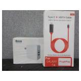 Type C HDTV Cable & USB PD Power Box