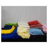 Large Assortment Of Solid Color Fleece Fabric