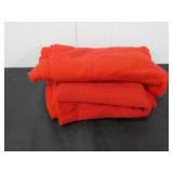 (2) Rolls Of Red Fleece