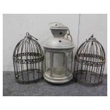 (2)Decor Bird Cages,(1)