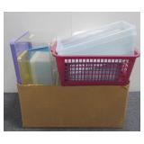 (12) Storage Bins, Assorted Sizes & Colors