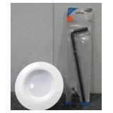 (1) National Hardware Cane Bolt & (1) Halo Light