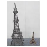 (2) Eiffel Towers Home Decor