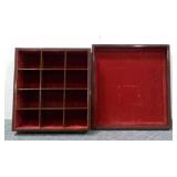 (1) Nice Dark Wooden Collectors Storage Box