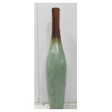 (1) Tall Metal Decor Vase