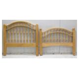 Wooden Bed Frame (Head & Foot Board)