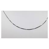 Beautiful 18" Long White Gold Chain, 1g