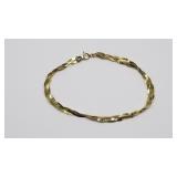 7.5" Long 14k Gold Bracelet, 2.4g