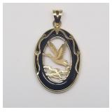14k Gold Bird Pendant, 1.7g, Authentic