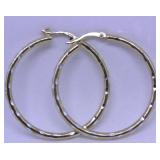 (2) Sterling Silver & 18KT Gold Plated Earrings