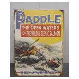 Vintage Style "Paddle Idaho" Metal Decor Sign