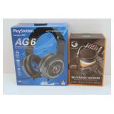 PS4 AG6 Headset and (1) Beverage Warmer, New