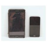 (1) LG Phone and (1) Samsung Tablet,
