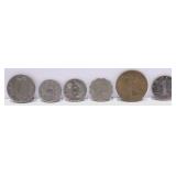 Variety Of Vintage Foreign Currency