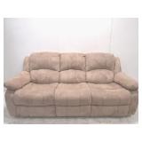 Tan Microfiber 3-Seat Couch
