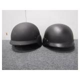 Pair Of Riot Helmets W/Out Facemask