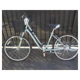 Blue Beach Cruiser W/Basket