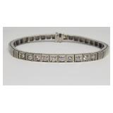 1.24CTS Diamond Tennis Bracelet, $3,899 Appraisal