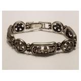 Silver Plated 7.5 Inch Bracelet ( 28.8 Grams)