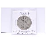 1918-P Walking Liberty Half Dollar