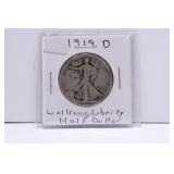 1919-D Walking Liberty Half Dollar