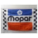 Large Blue, White & Red Mopar Flag