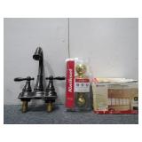 Kwikset Door Lock, #" White Gimbal Kit & Faucet