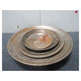 (6) Metal Gold Mining Pans