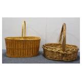 (2) Large Wicker Baskets