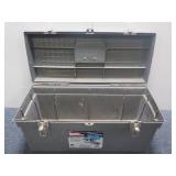 Grey Toolbox 24" x 10.5" x 11"