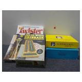 Twister, Scattergories JR, Solid Wood Cribbage ETC