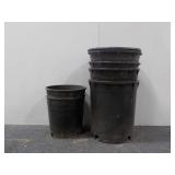 (7) Plastic Planting Pots