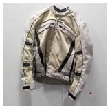 White & Black X Element Motorcycle Riding Jacket