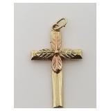 10k Gold Cross Pendant