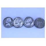 (4) .35% Silver Nickels