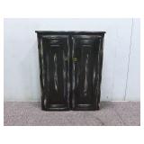 Brown Rustic Painted Cabinet (26"x8"X33")