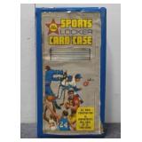 Vintage Sports Card Case w/ Football Cards