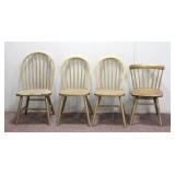 (4) Metallic Gold Painted Chairs