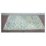 Turquoise/Cream Scatter Rug 3