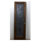 Dark Wood Chalk Board Door  1.5" x 24