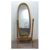 Wooden Wardrobe Mirror 45" x 18"