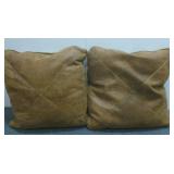 Leather Throw Pillows